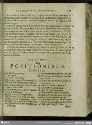 Caput XVII. De Positionibus