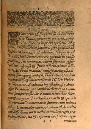 Dn. Huberti Giphanii ... De Renvnciationibvs : Accesservnt Selectissima Illvstrivm Aliquot Academiarum, nec non aliorum insignium Iureconsultorum Germaniae, in hac Renunciationum materia ad instantiam partium litigantium reddita responsa ...