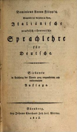 Italienische Sprachlehre