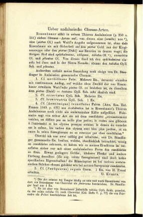 Ueber andalusische Cleonus-Arten