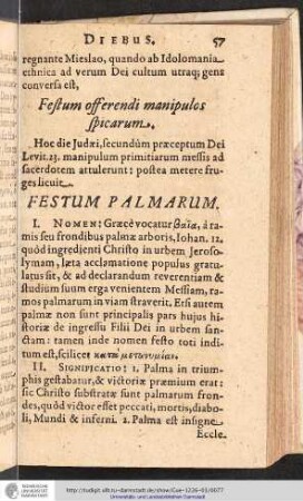 Festum Palmarum.