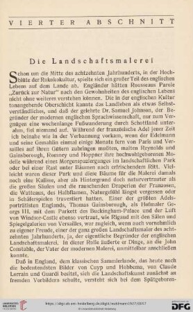 IV. Die Landschaftsmalerei