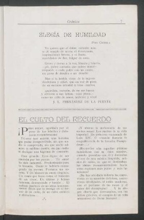 El culto del recuerdo