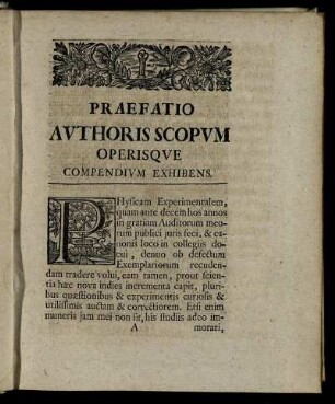 Praefatio Authoris Scopum ...
