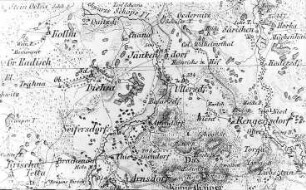 Waldhufen-Attendorf. Atlas von Schlesien, Kr. Rothenburg, Verlag C. Flemming/Glogau, um 1850
