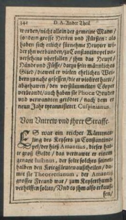Von Untrew und ihrer Straffe.