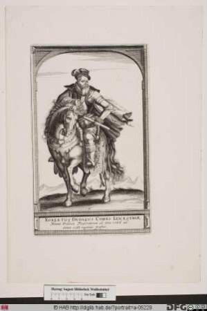 Bildnis Robert Dudley, 1564 Baron of Denbigh and Earl of Leicester