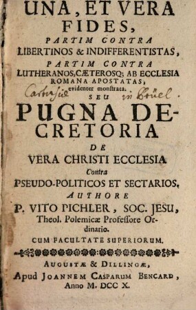 Una et vera Fides