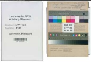 Entnazifizierung Hildegard Weymann , geb. 28.03.1920 ()