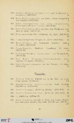 Teppiche (Nr. 690-695)
