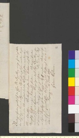 Brief von Küstner, Felix Ferdinand Heinrich an Goethe, Johann Wolfgang von