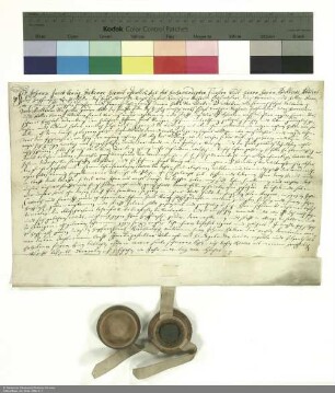 Revers Johann Jakob Krugs bezüglich der Belehnung mit der Wüstung Niedlingen durch Adalbert [von Schleifras], Abt von Fulda