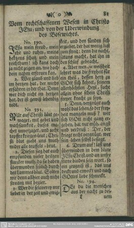 Vom rechtschaffenen Wesen in Christo Jesu, und von der Uberwindung des Bösewichts