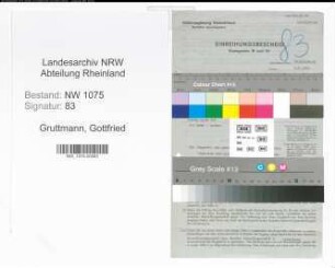 Entnazifizierung Gottfried Gruttmann , geb. 18.05.1899 (Lehrer)