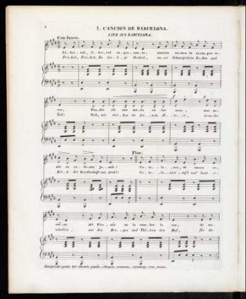1. Cancion de Barcelona. - 16. Modinha Portugueza.