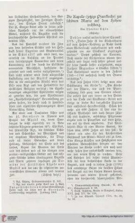 26: Die Kapelle (jetzige Pfarrkirche) zur schönen Maria auf dem Hohenrechberg, [4]