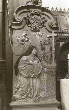 Grabdenkmal der Äbtissin Ottilie Häntzschel, gestorben 1710