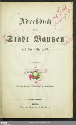 [1].1868: Adreßbuch der Stadt Bautzen