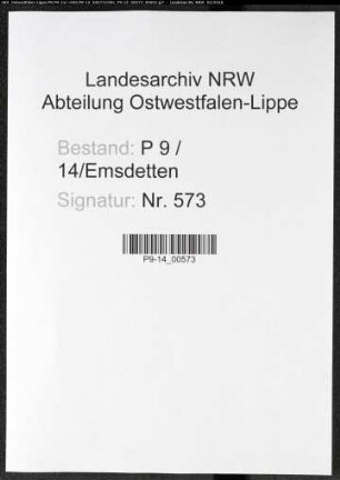 Sterberegister Standesamt Emsdetten