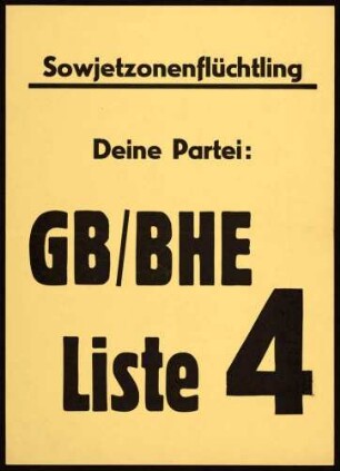 GB/BHE, Bundestagswahl 1957