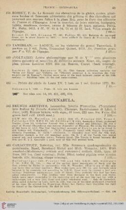 Incunabula (No. 482 - 488)