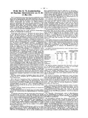 Bericht über die VI. Hauptversammlung des Bayerischen Lehrerinnenvereins vom 15. bis 17. Mai 1910