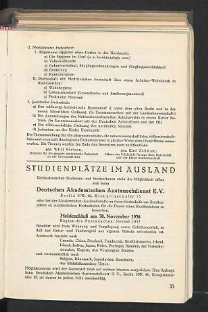 Studienplätze im Ausland