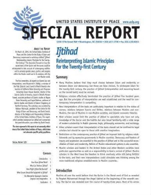 Ijtihad : reinterpreting Islamic principles for the twenty - first century