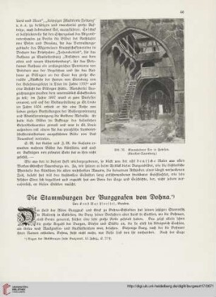 17: Die Stammburgen der Burggrafen von Dohna