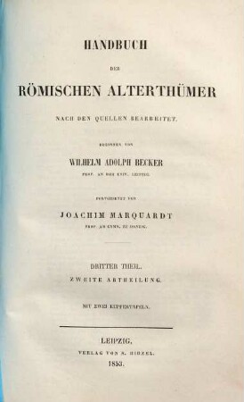 Handbuch der römischen Alterthümer, 3,2