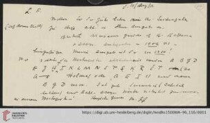 Briefe von Morris Jastrow an Carl Bezold: Brief von Morris Jastrow an Carl Bezold