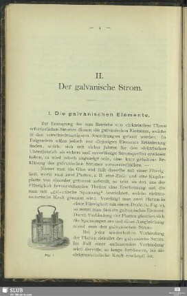 II. Der galvanische Strom
