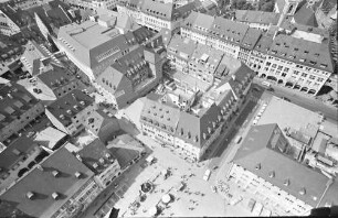 Freiburg: Blick vom Münsterturm; südwestlicher Stadtteil