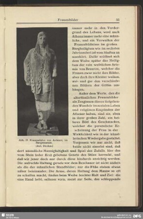 Frauenstatue von Antenor, im Burgmuseum