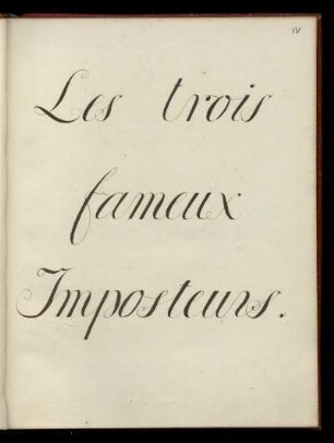 Traité des trois imposteurs
