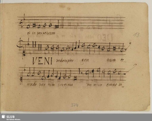 Anonymus: Veni redemptor gentium