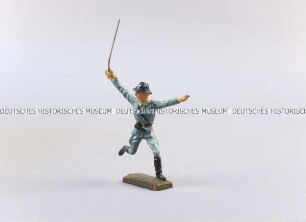 Massefigur: Französischer Offizier, stürmend mit Degen