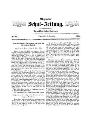 Vierzehnte allgemeine Versammlung der Lehrer des Fürstenthums Waldeck
