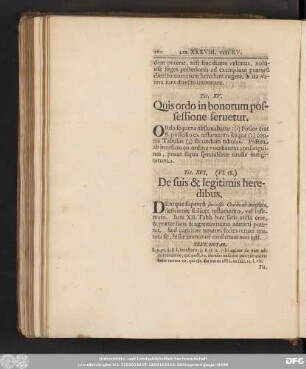 Tit. XVI. (VI. 58.) De suis & legitimis heredibus.