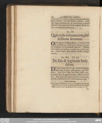 Tit. XVI. (VI. 58.) De suis & legitimis heredibus.