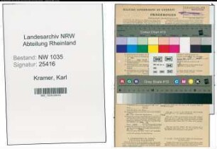 Entnazifizierung Karl Kramer , geb. 11.09.1892 (Bergbauangestellter)