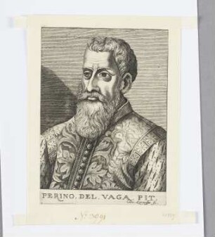 Perino del Vaga, Pit., aus: Isaac Bullart, "Académie des sciences et des arts contenant les vies et les éloges historiques des hommes illustres", Paris 1682