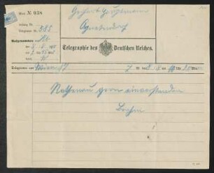 Brief von Otto Brahm an Gerhart Hauptmann