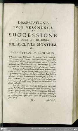 Brevis Et Solida Reputatio