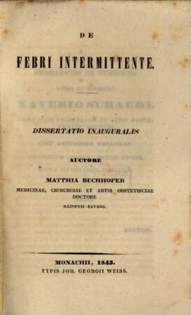 De febri intermittente