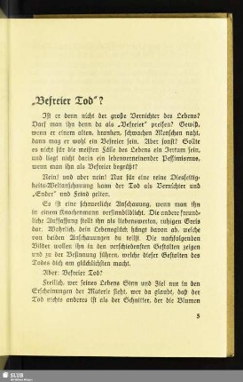 „Befreier Tod“?