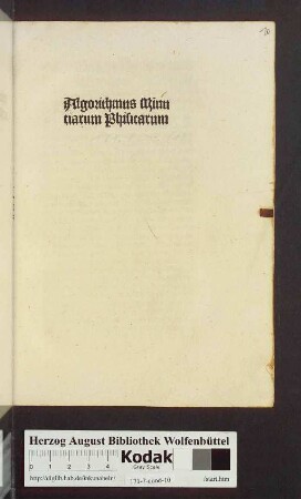 Algorithmus Minutiarum Phisicarum