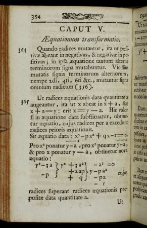 Caput V. Æquationum transformatio.