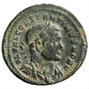Münze, Follis, Aes 1, Sommer 307 n. Chr.