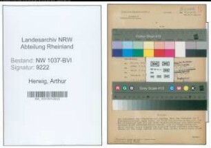 Entnazifizierung Arthur Herwig , geb. 17.12.1907 ()